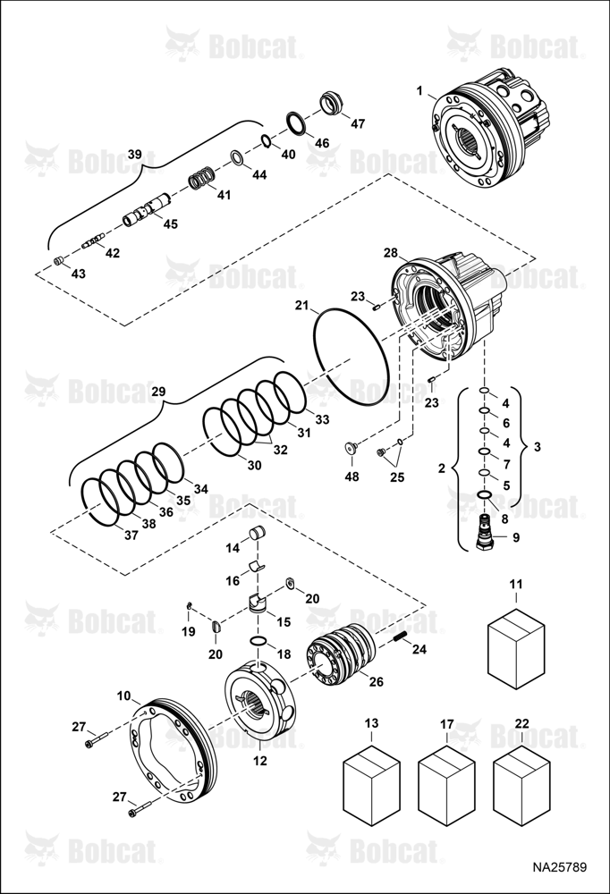 Hydrostatic Motor (2-Speed) B5FA18000 & Above