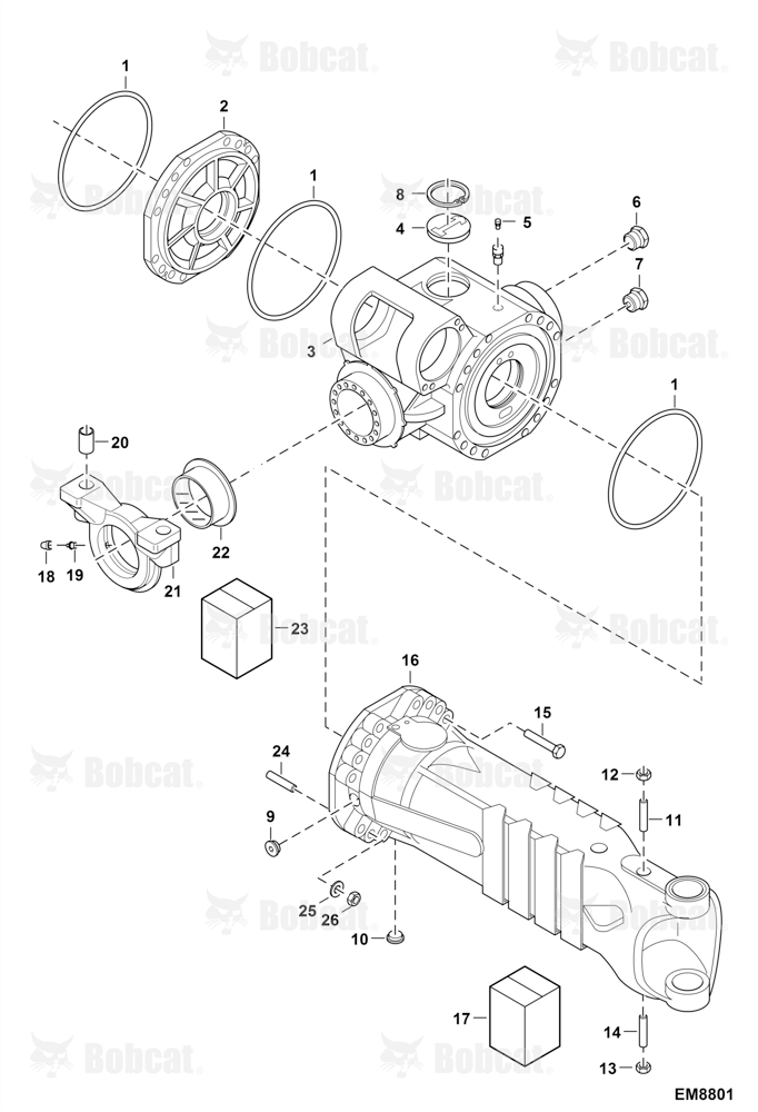 Rear Axle (Housing)  B35811001 & Above