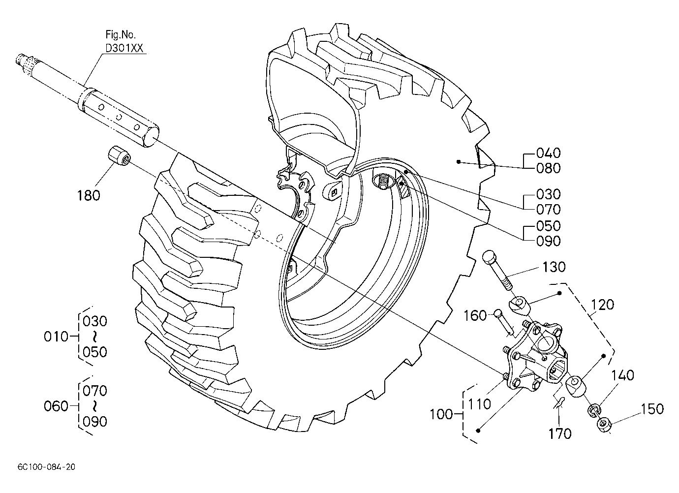 Rear Wheel(12-16.5)