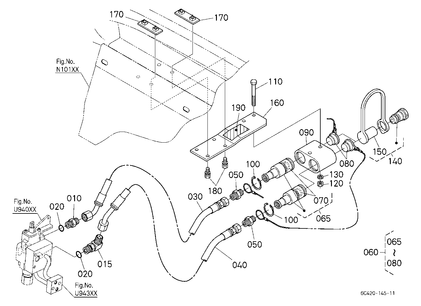 Auxiliary Control Valve Coupler (1St) (W/G.No.B731