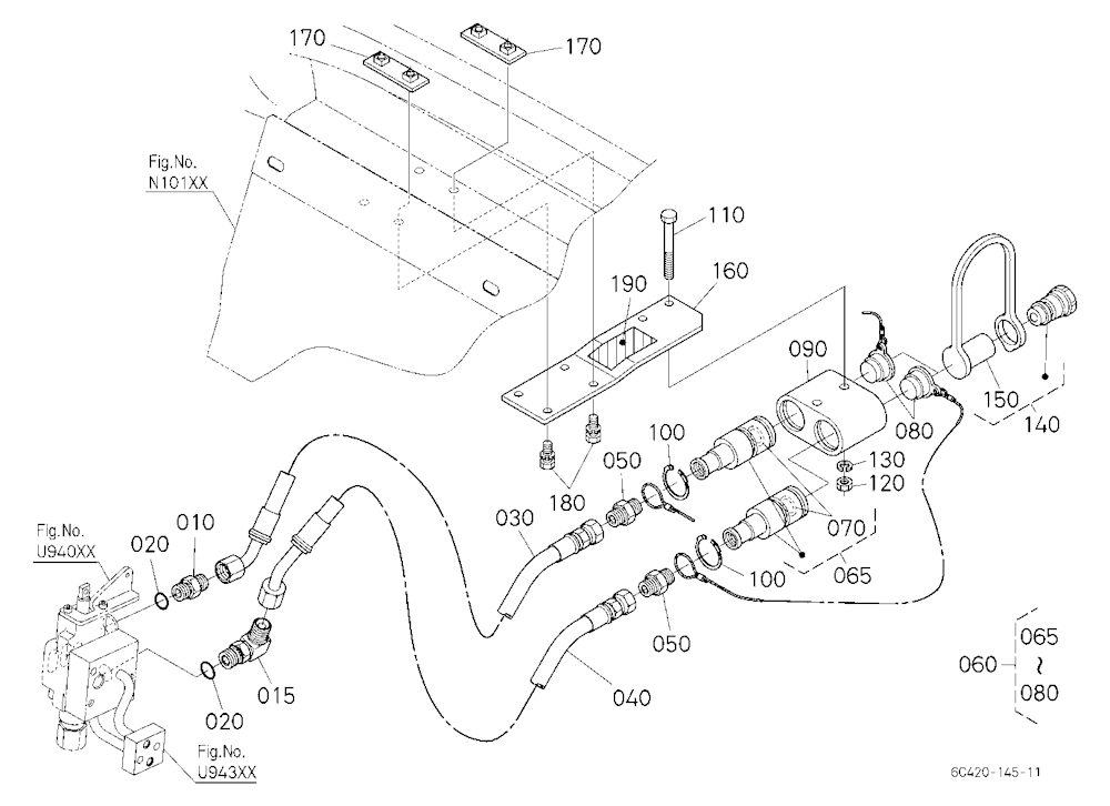 Auxiliary Control Valve Coupler (1St) (W/G.No.B731