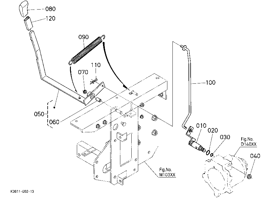 Pto Gear Shift Lever