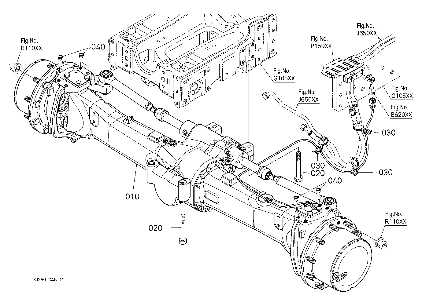 Front Axle [W/O Front Suspension]