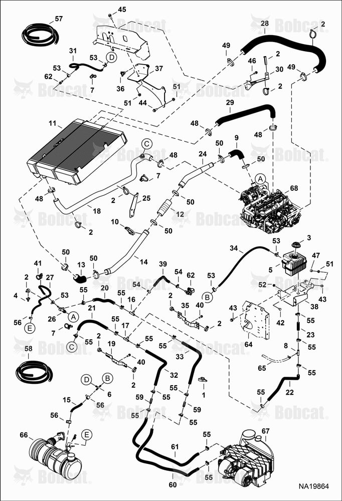 Cooling System B55711001 - B55711128, B55811001 - B55811592