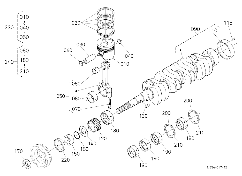 Piston And Crankshaft