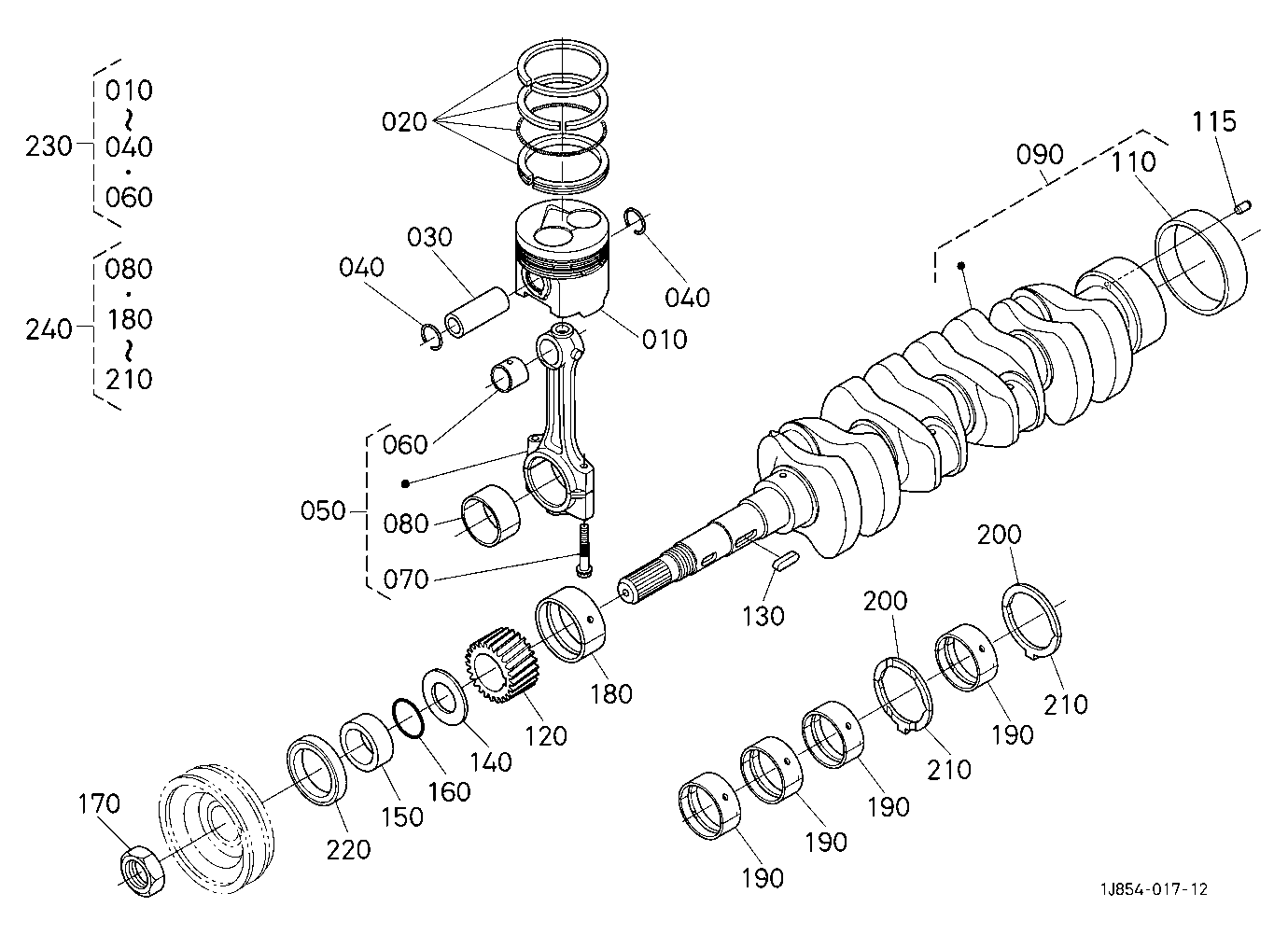 Piston And Crankshaft