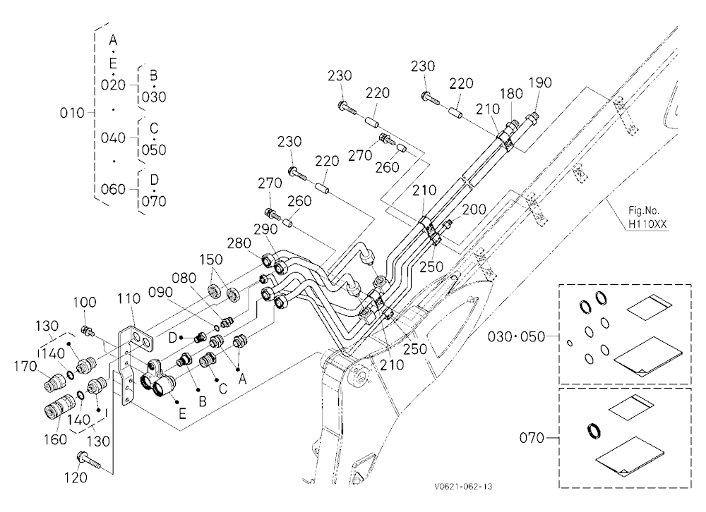 Oil Piping (Arm Lh) [High Flow]