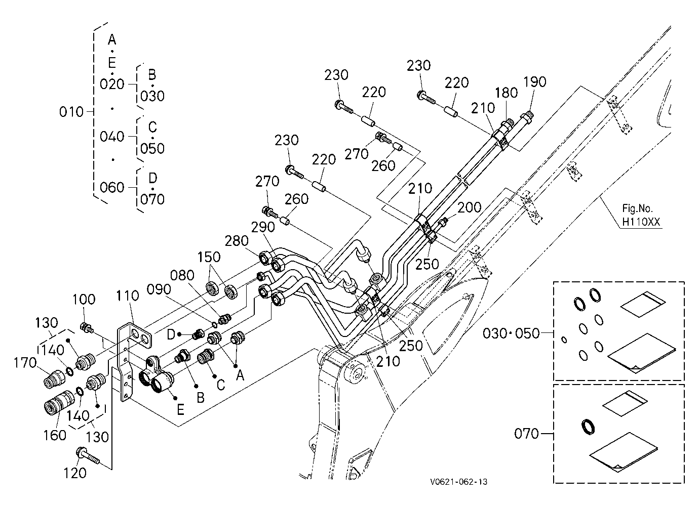 Oil Piping (Arm Lh) [High Flow]