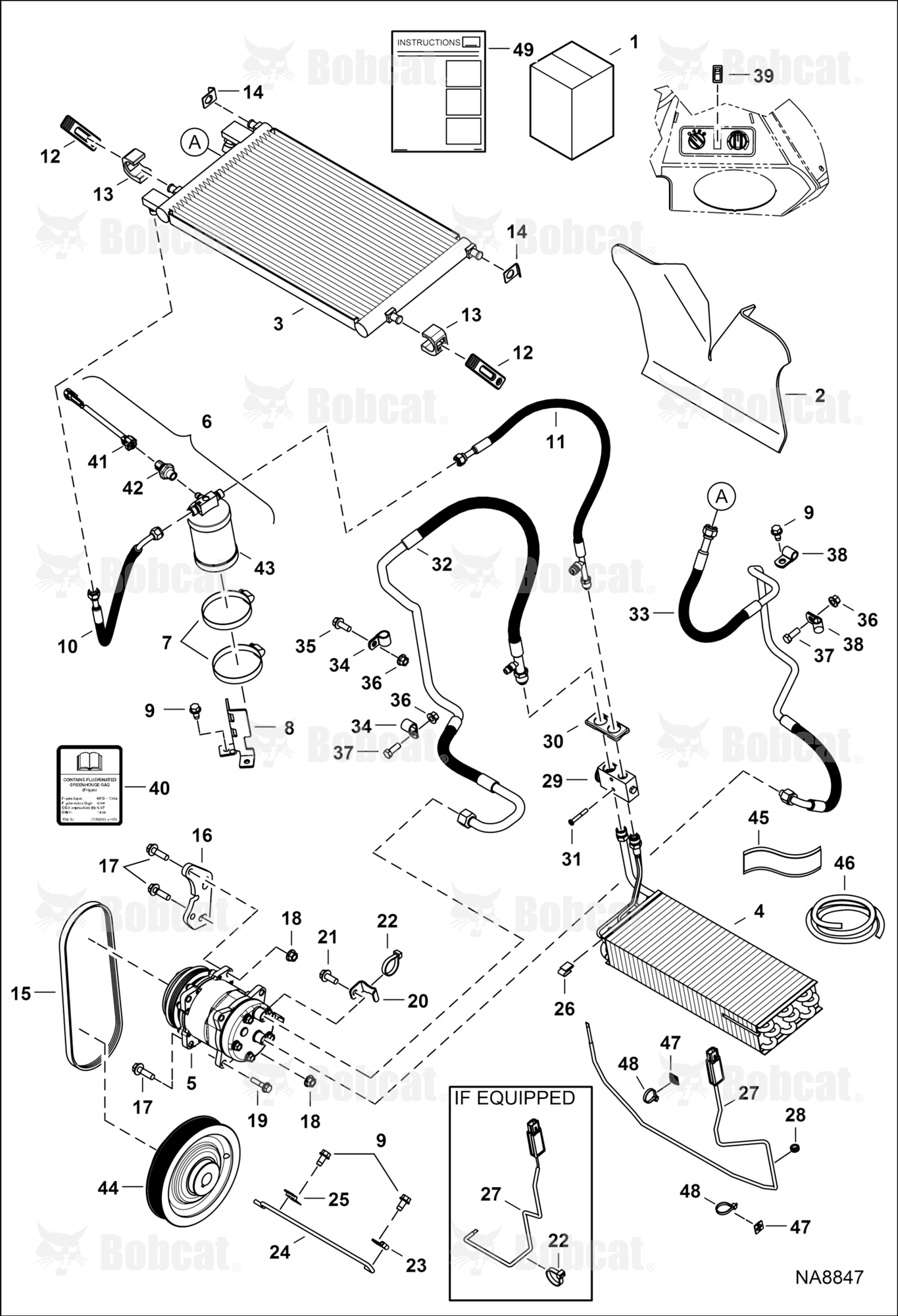 Heater & A/C (A/C Kit)  B1E611001 - B1E622400