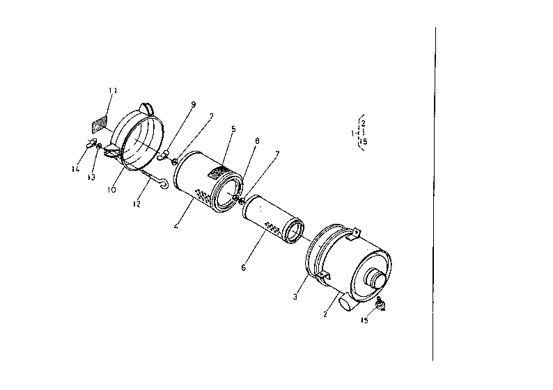 Double Air Cleaner (Section Parts)