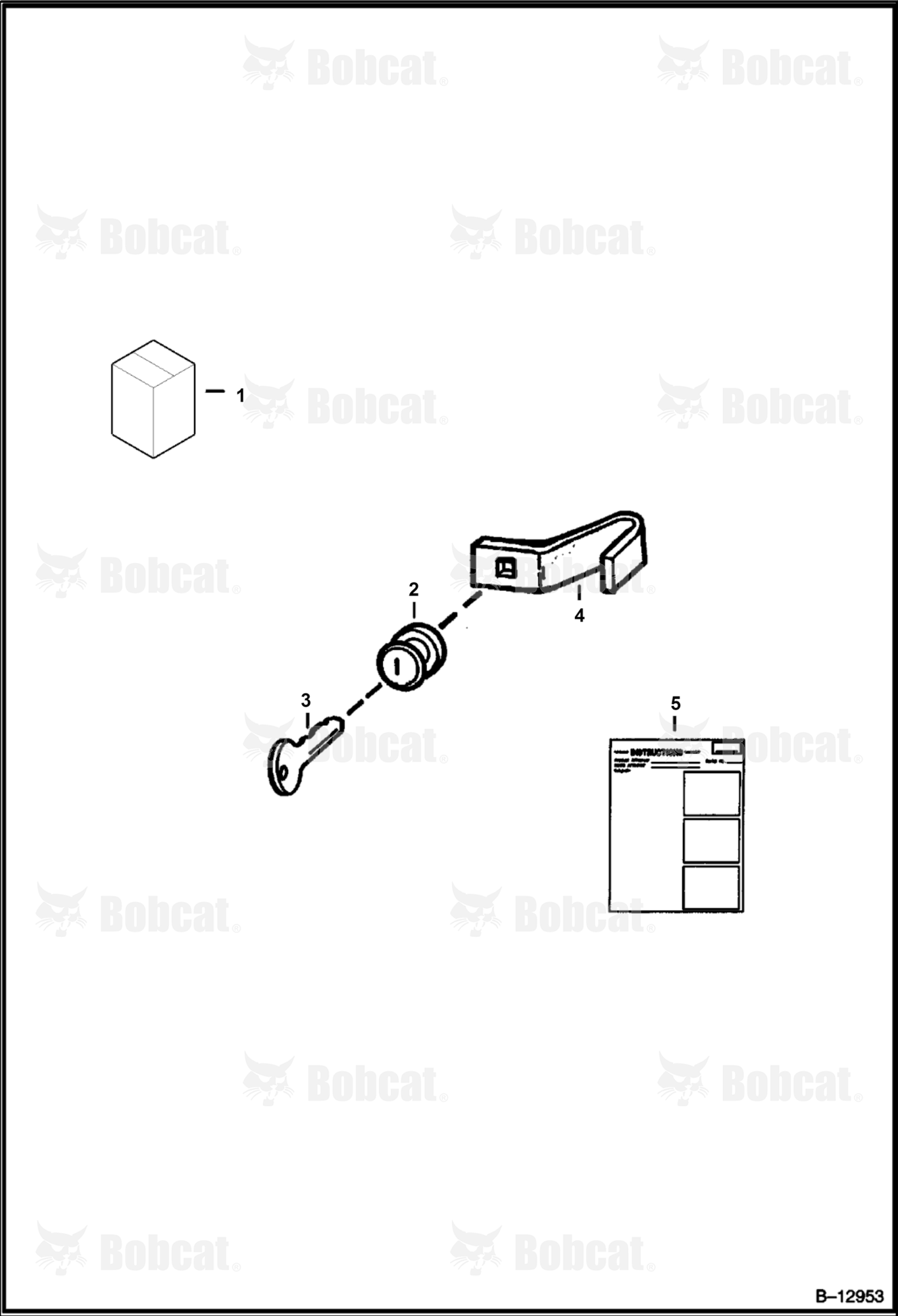 Rear Door Lock (Two Piece Rear Door)  509635001 - 509643760, 509616001 - 509616767