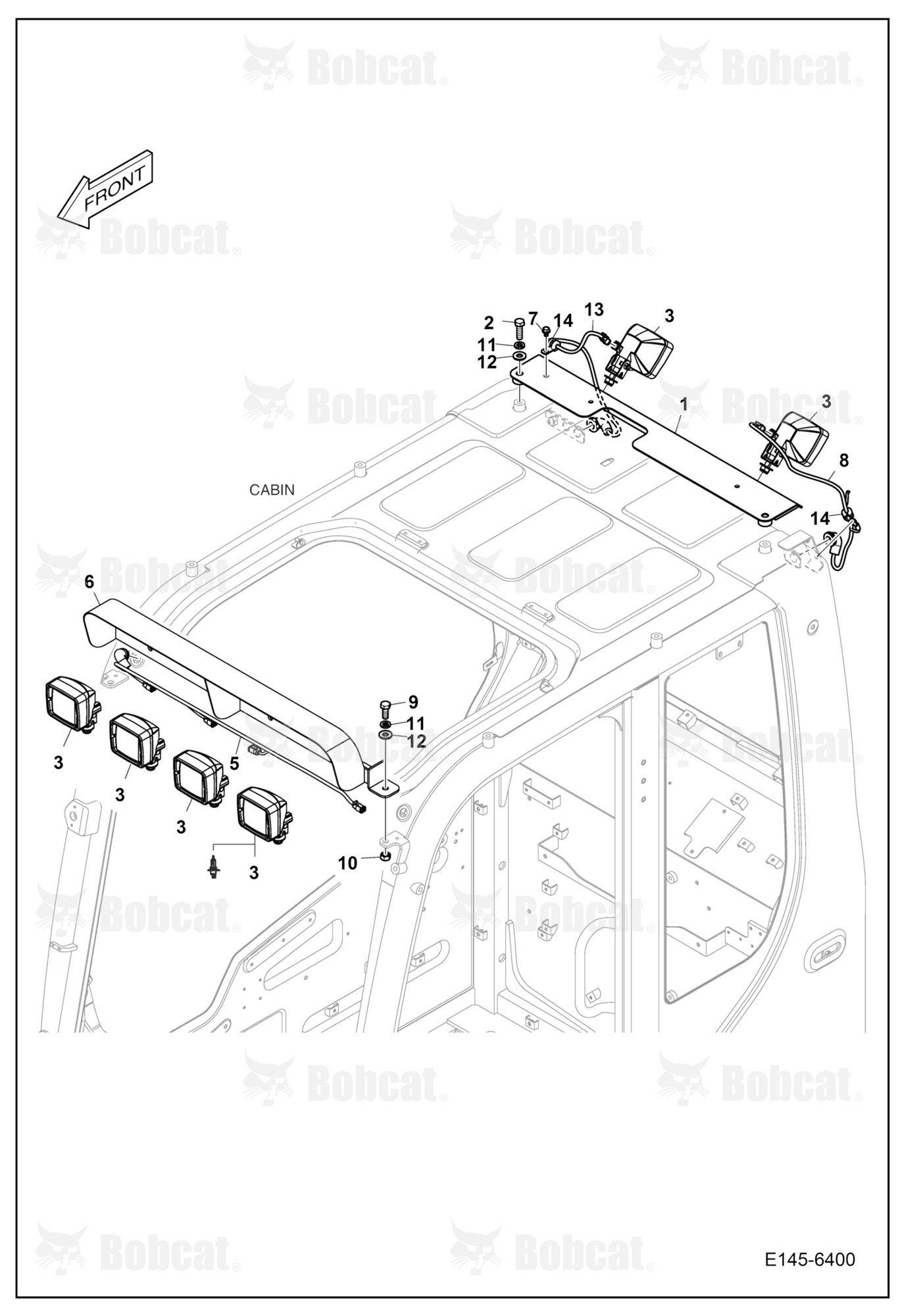 Working Lamp (6 Lamp)(Halogen)