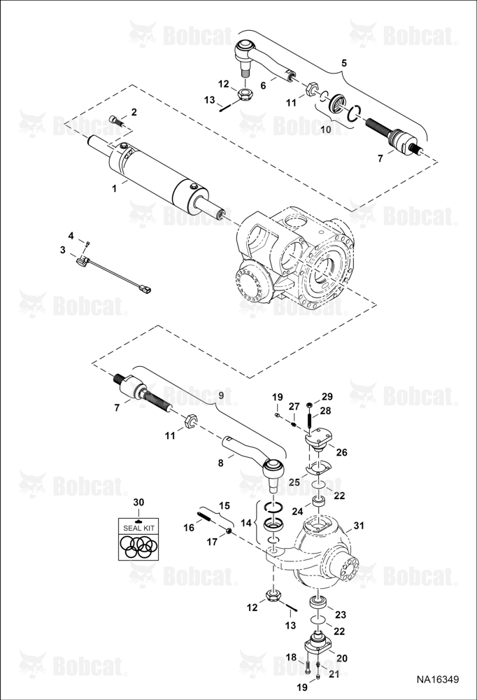 Front Axle (Steering) (Model 212/10073364)