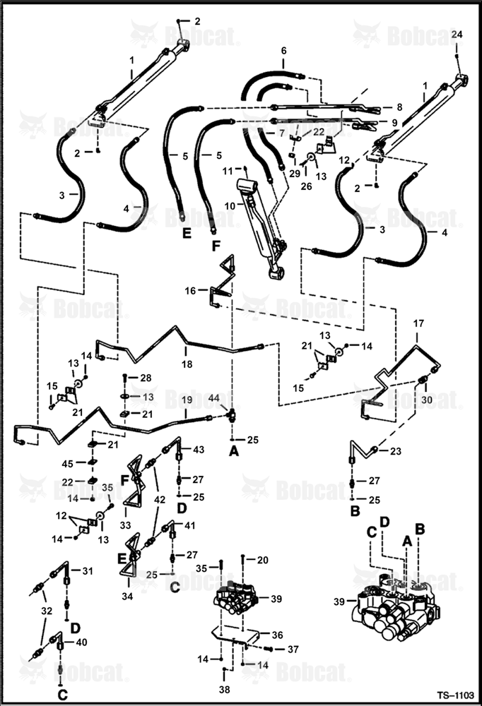 Hydraulic Circuitry (W/O Bucket Positioning Valve)