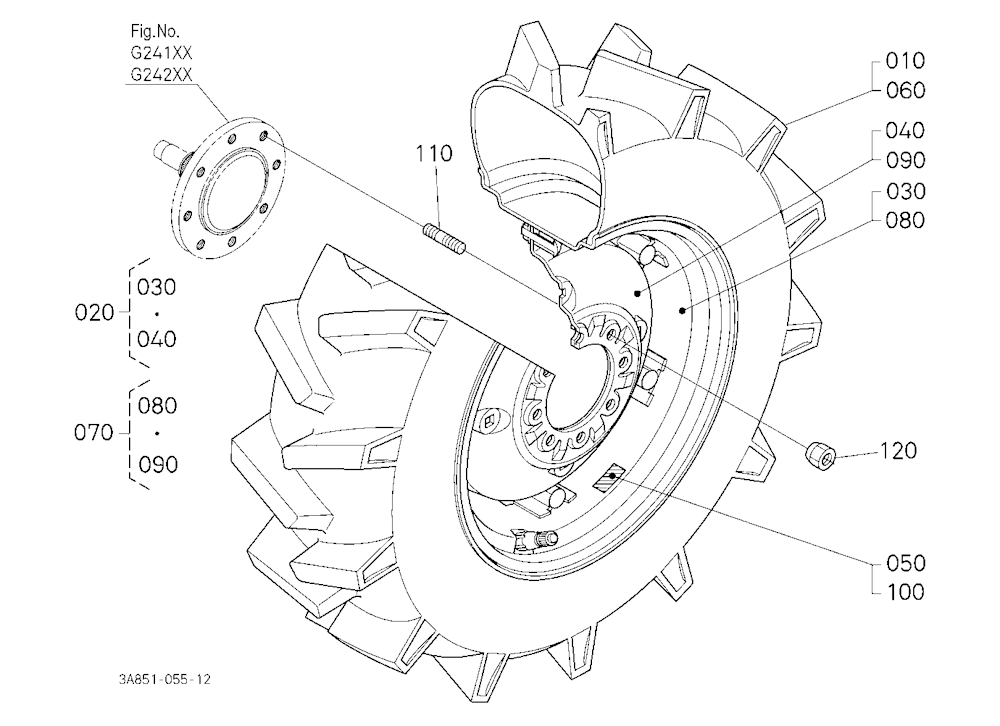 Front Wheel (12.4R24)