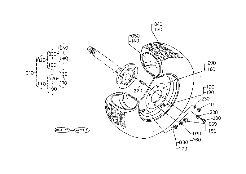 Rear Wheel (355/80-D20)