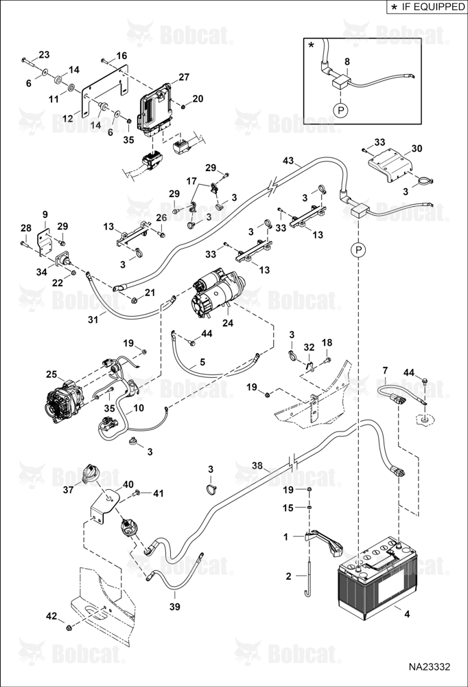 Engine Electrical Circuitry (Battery, ALT & Starter)  B4ZY11416 & Above