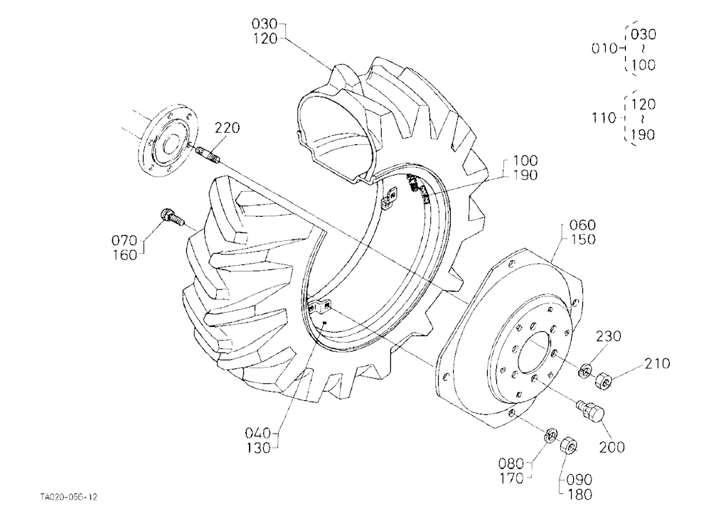 Rear Wheel (420/70-24)