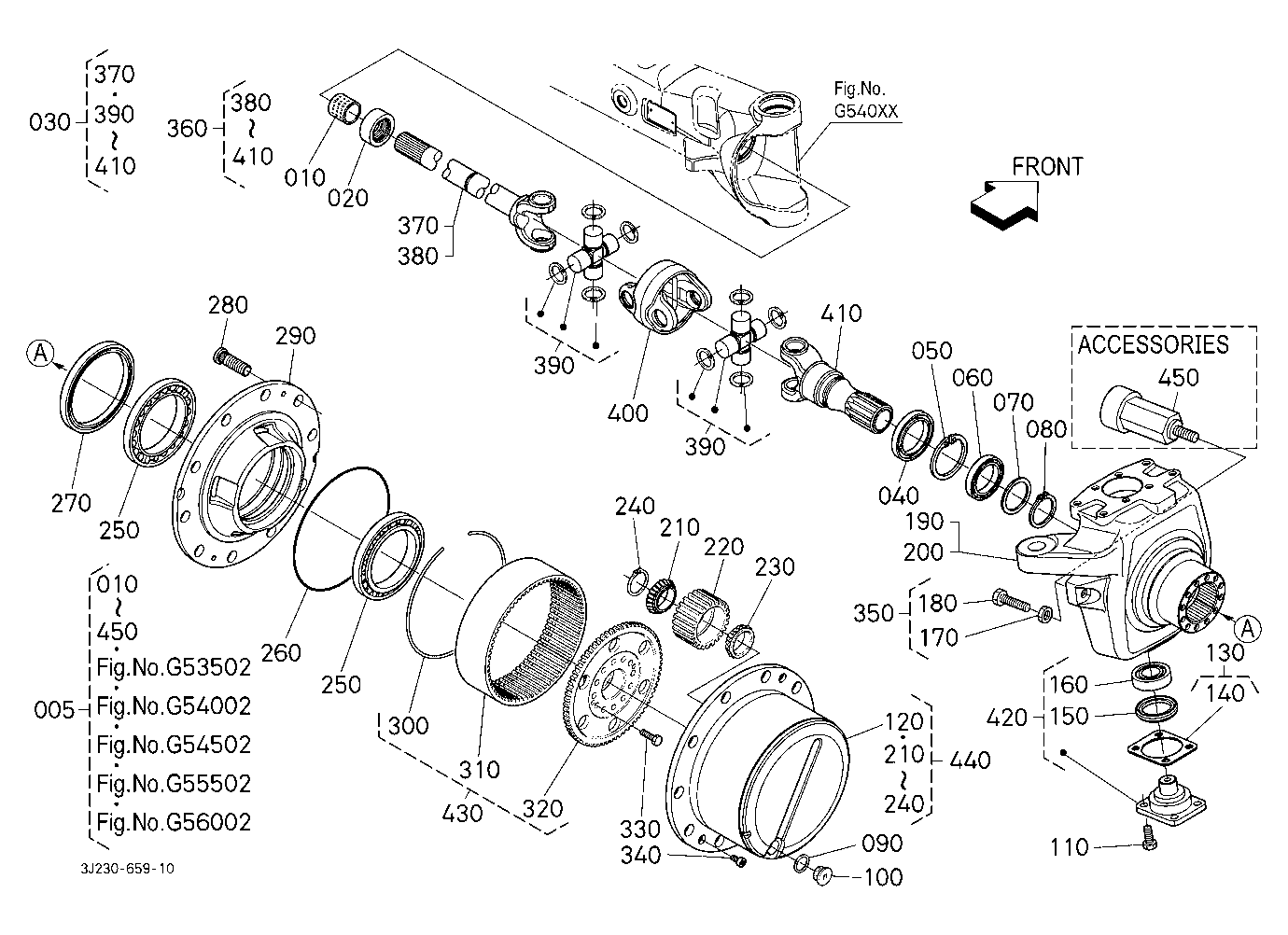 Differential Gear Shaft [Front Axle Component] [Wi