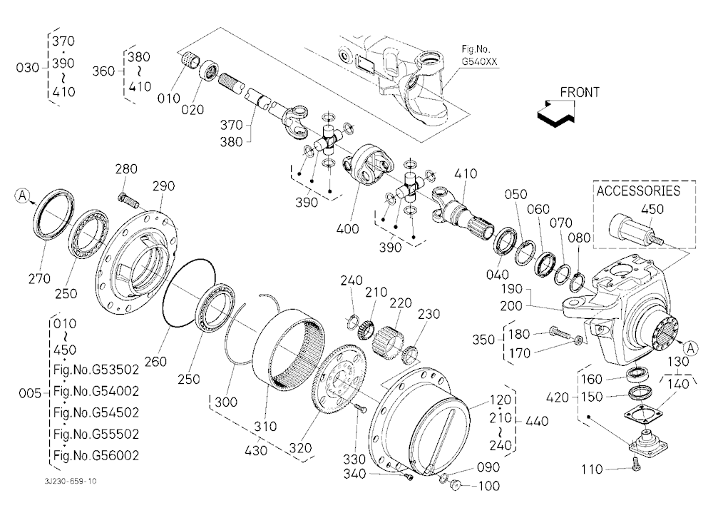 Differential Gear Shaft [Front Axle Component] [W/