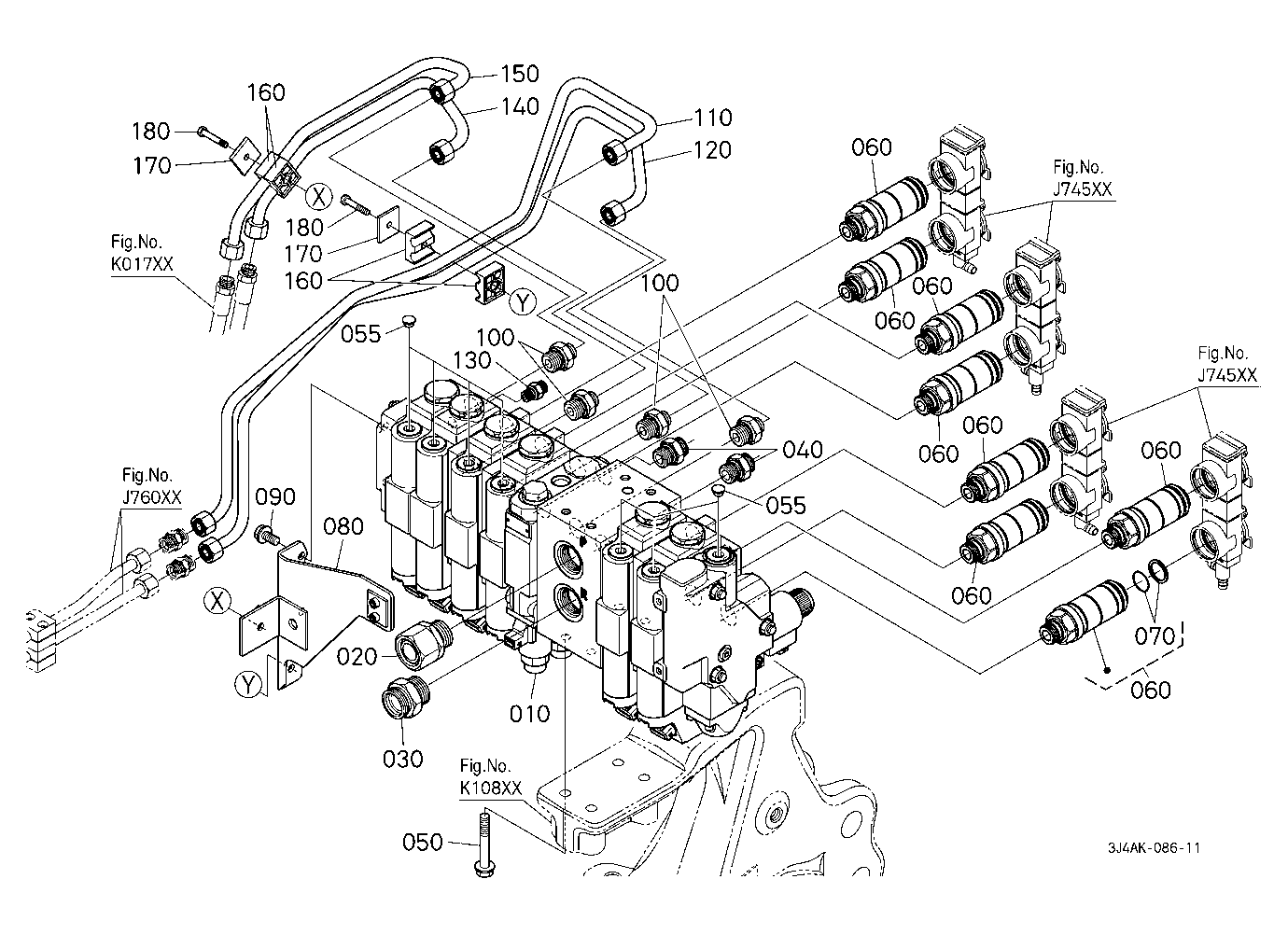 Remote Control Valve (6 Valves) [With Front 3P] [W