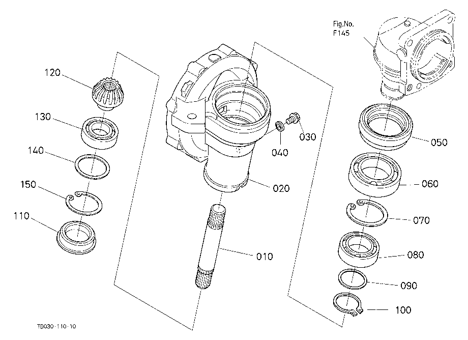 Front Axle Case Rh