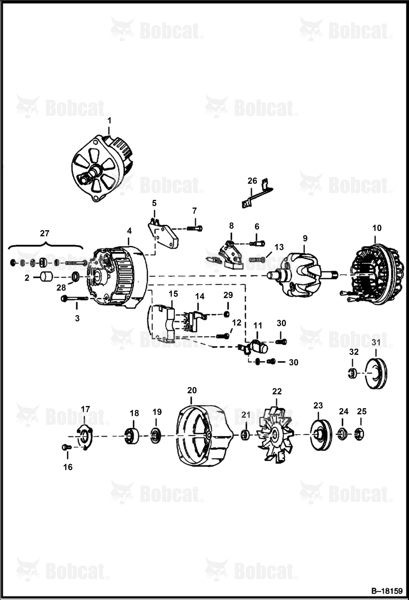Alternator (Delco 1102920 - Open)