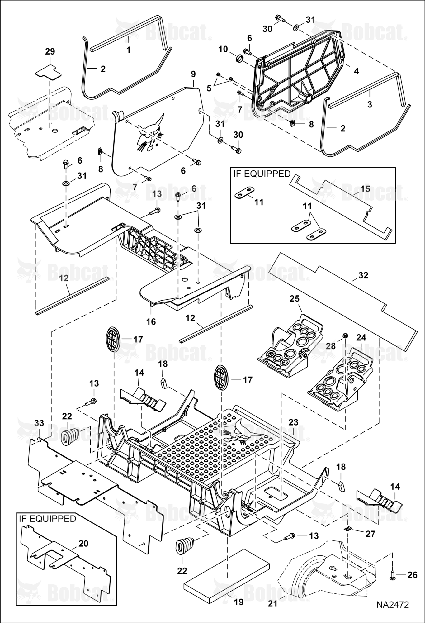 Panel (Floor Pan) (Manual Controls)  ACS711001 - ACS711119, ACSL11001 - ACSL11110