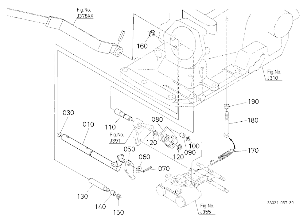 Draft Control Shaft