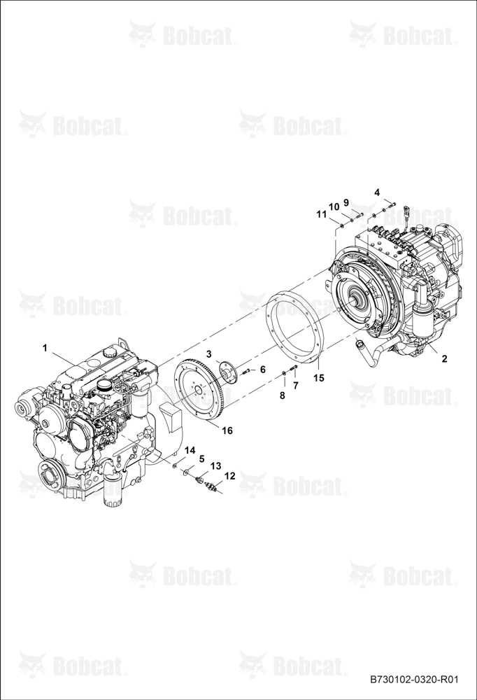 Engine and Transmission CONNECTIONS-2WD