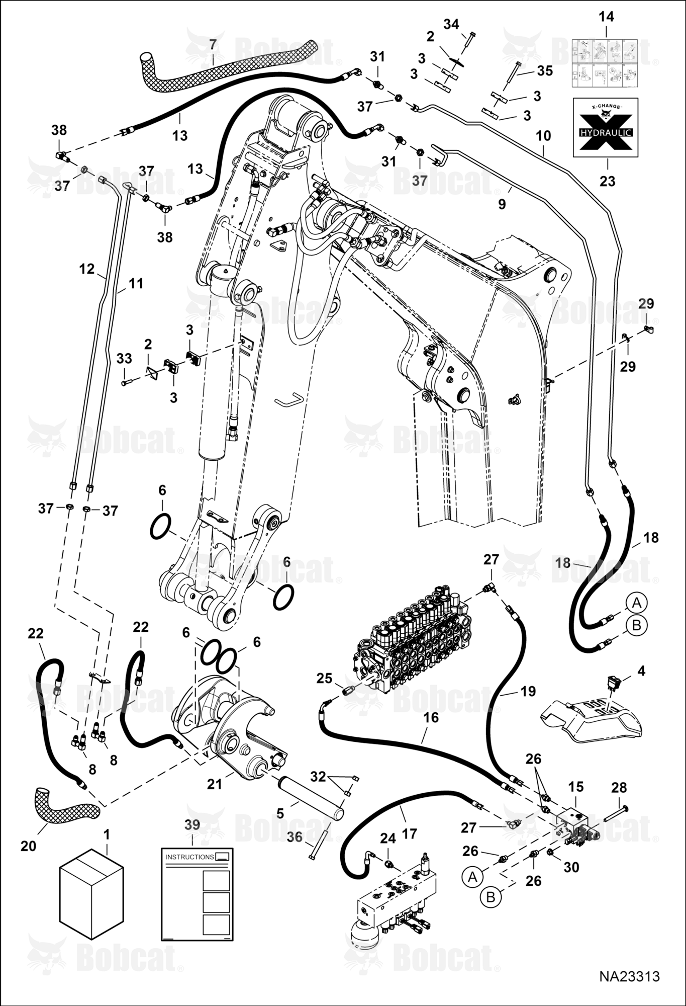 X-CHANGE (Hydraulic)(Manifold Kit)(Extendable Arm)