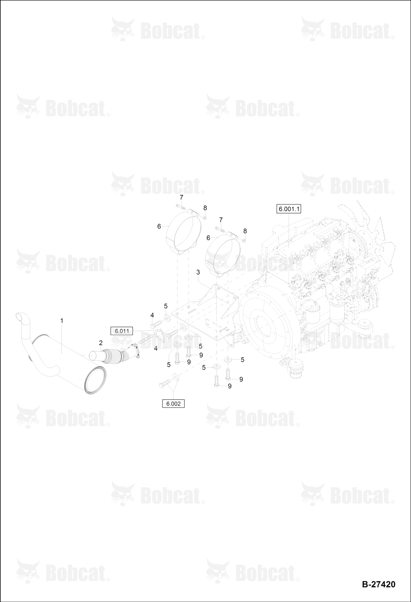 Exhaust (Engine S/N XXXX/2695 & Above)