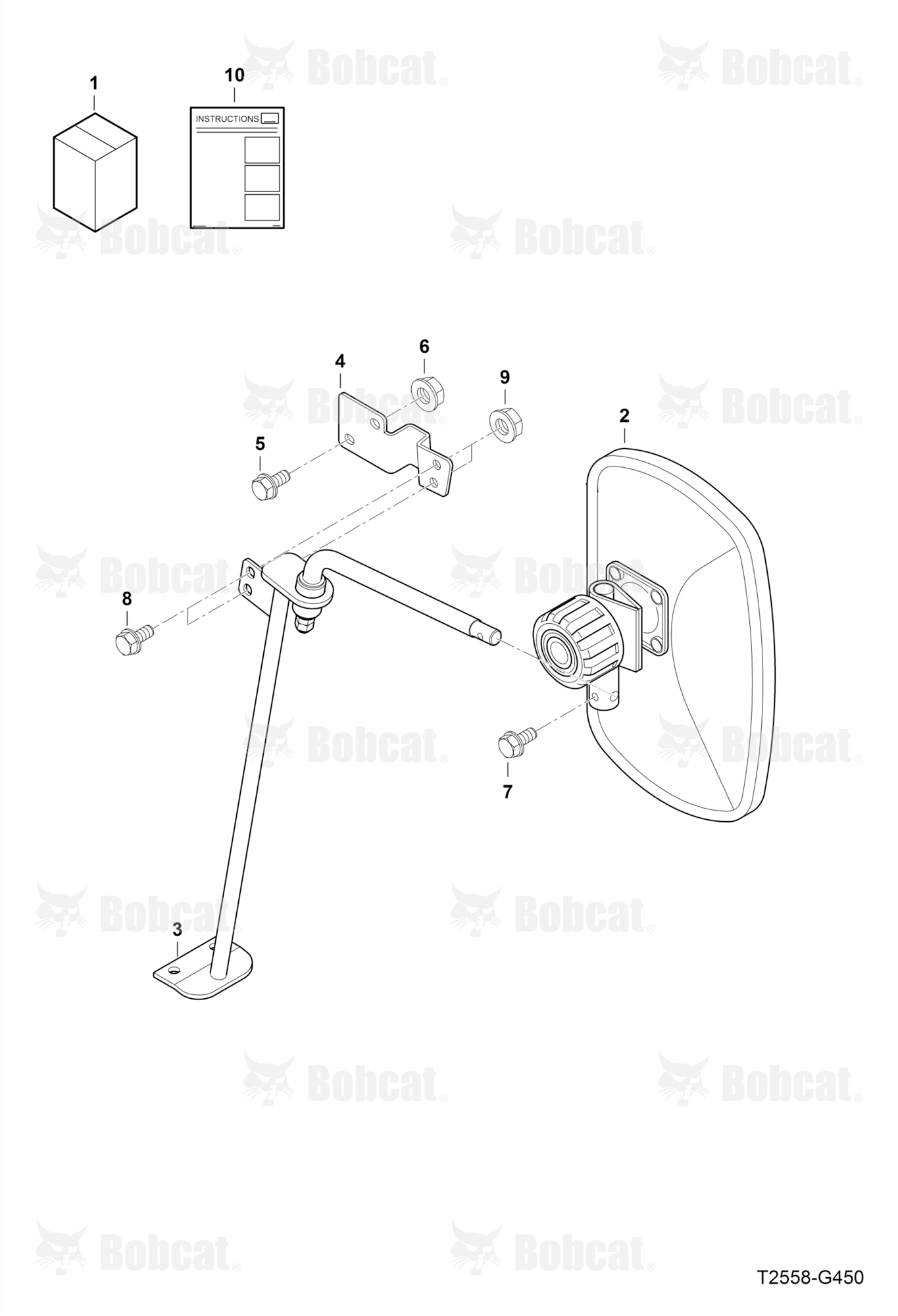 Rear View Mirror Kit