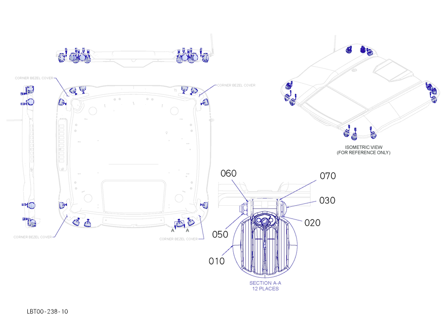 Cab Worklight Installation Assembly - Led 12