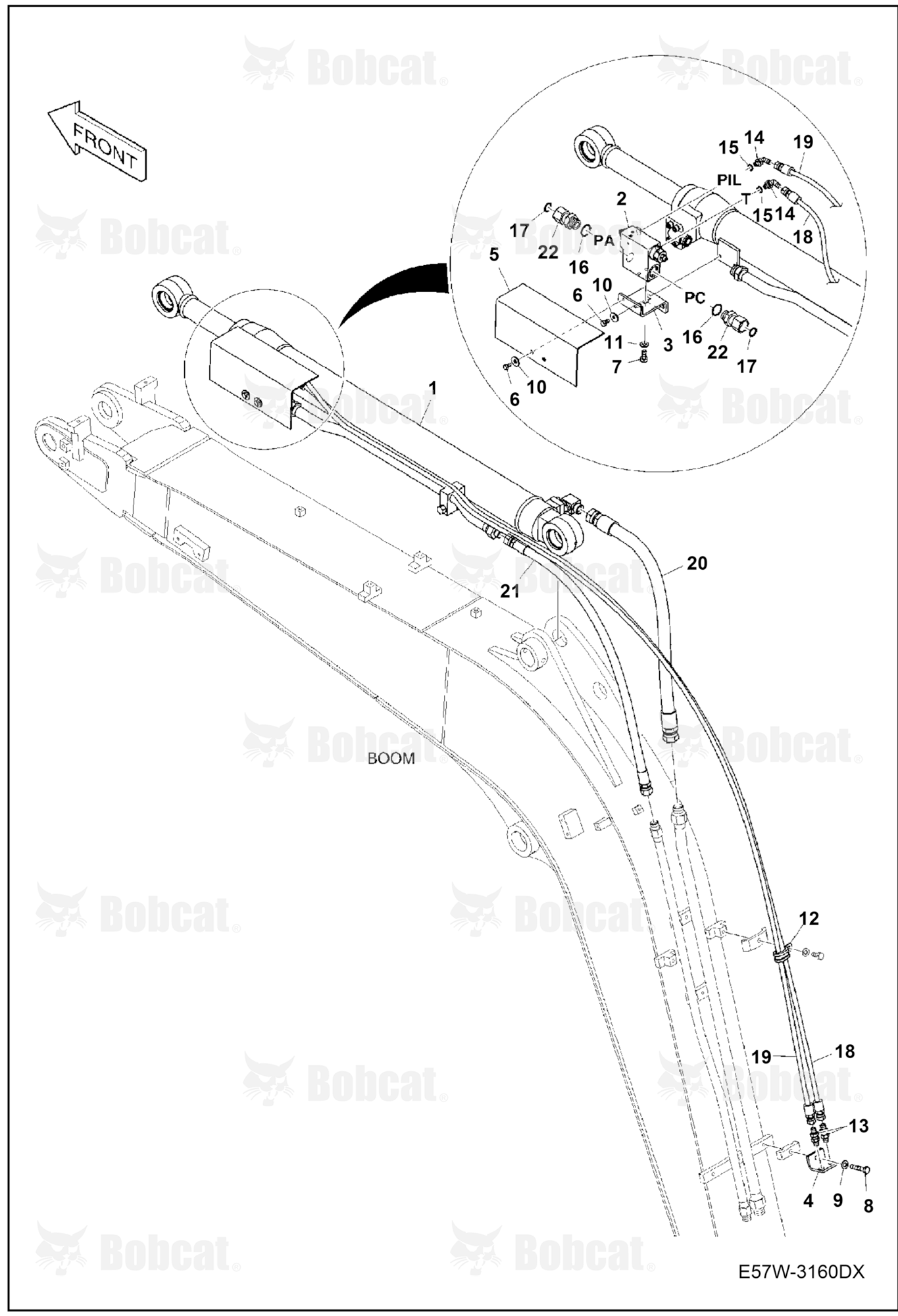 Hydraulic Circuitry (Boom) (Arm Lock)