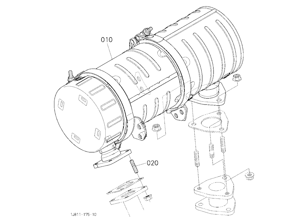 Diesel Particulate Filter Muffler