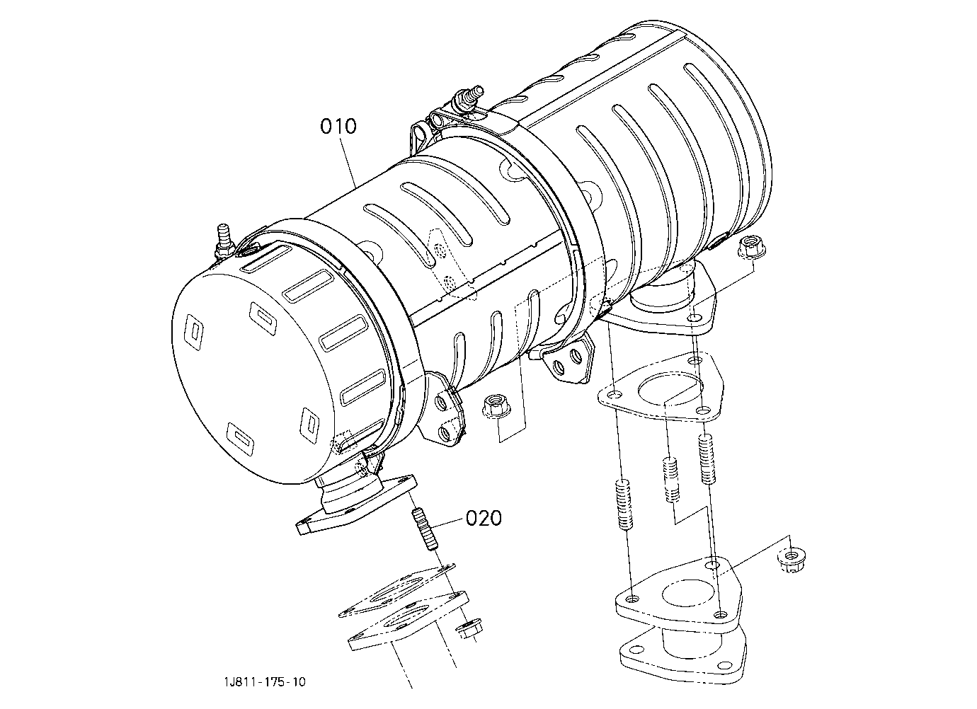Diesel Particulate Filter Muffler