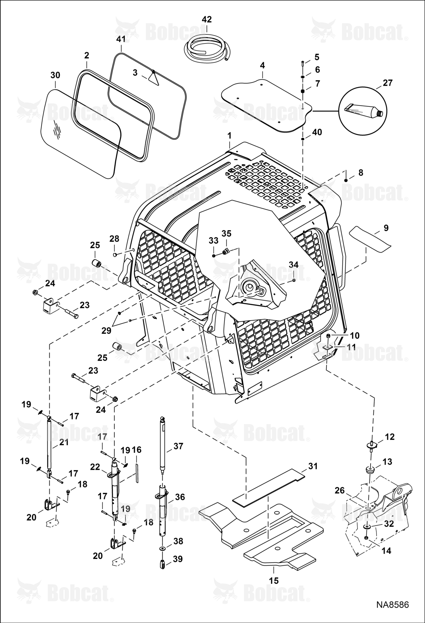 Operator CAB (Gas Spring)  B2L511001 - B2L511264