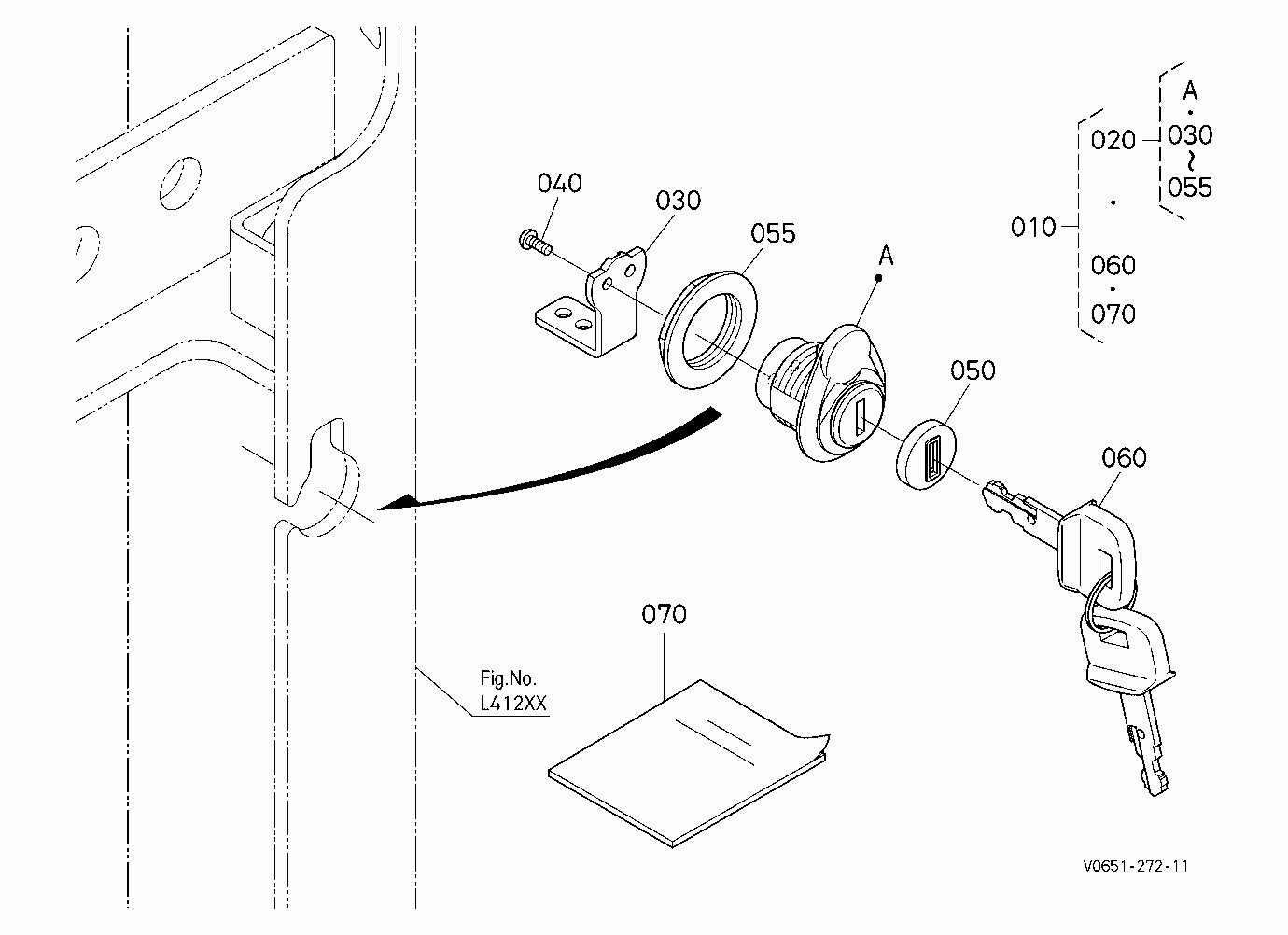 KIT BONNET LOCK [OPTION]