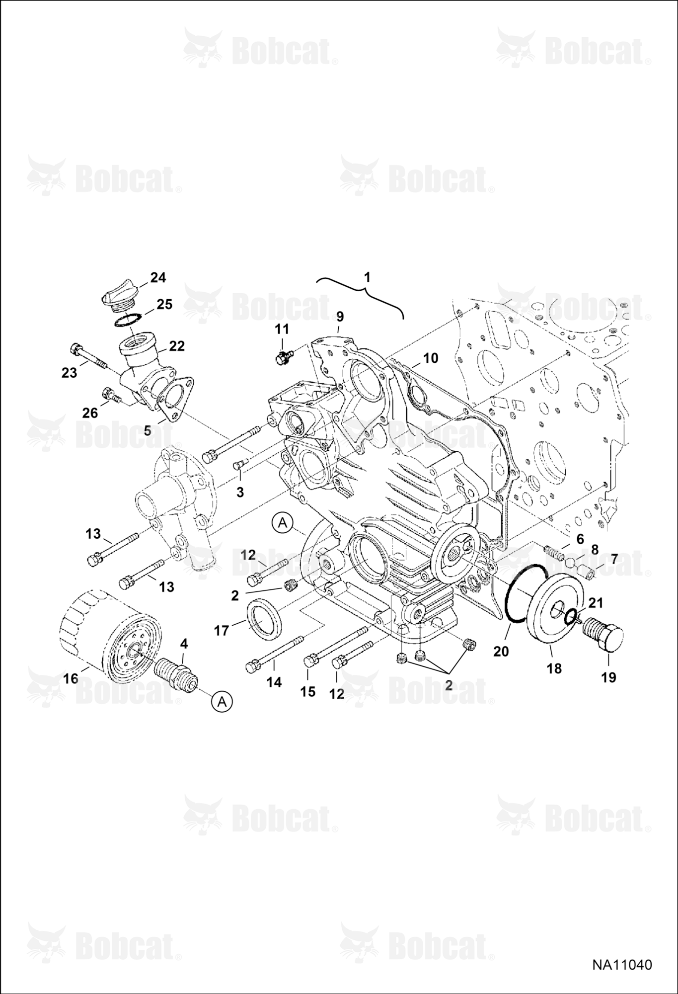 Gearcase (Engine S/N EJ0001 - 4JB9999)
