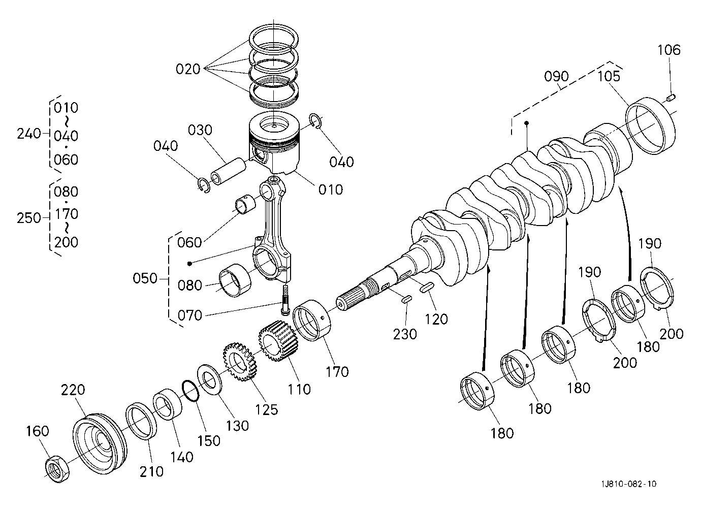 Piston And Crankshaft