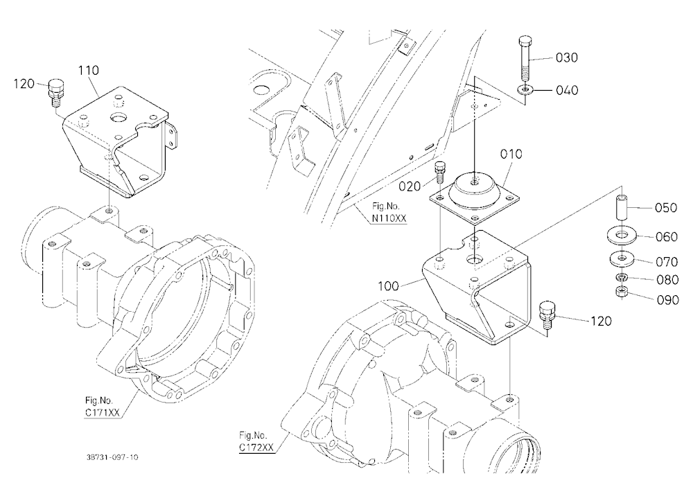 Cab Bracket Rear