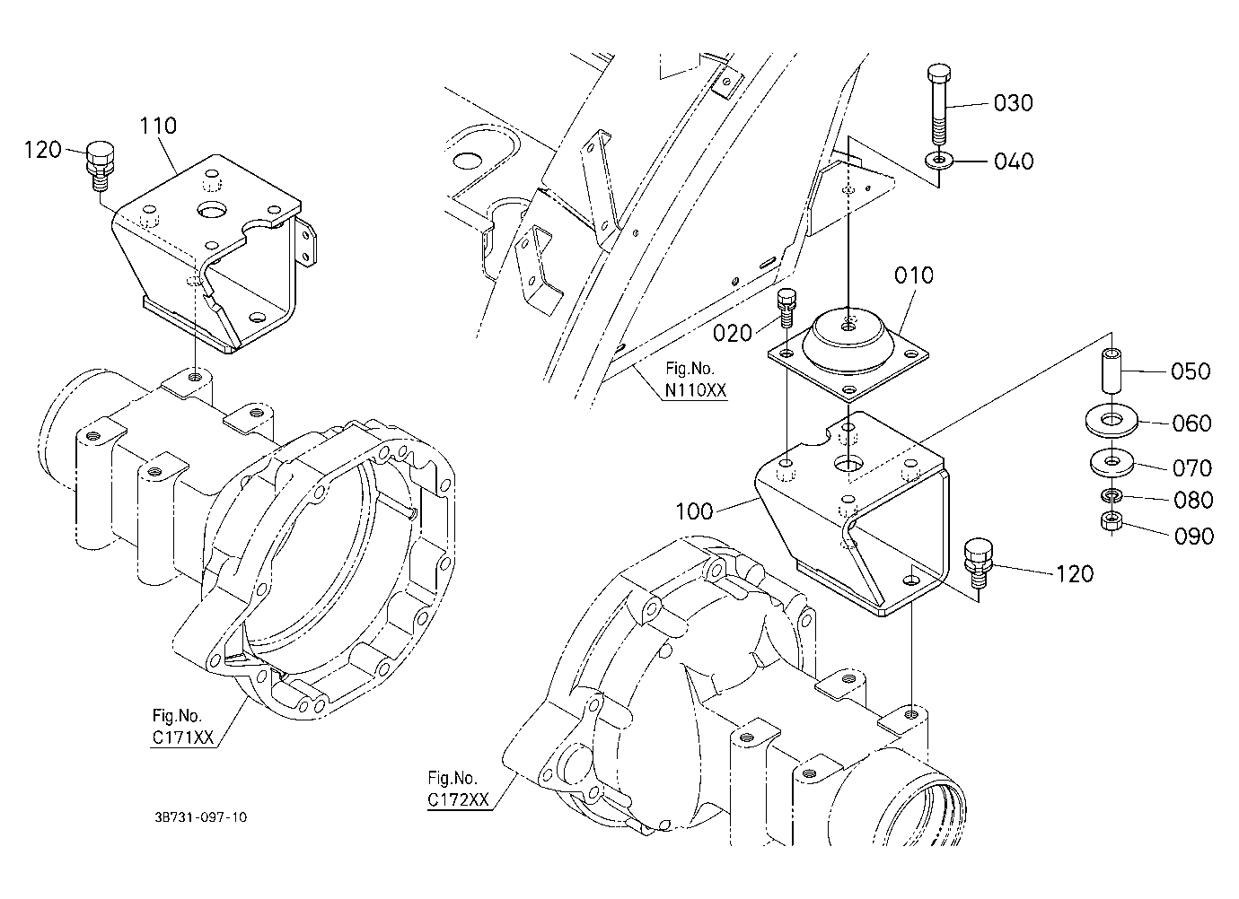 Cab Bracket Rear