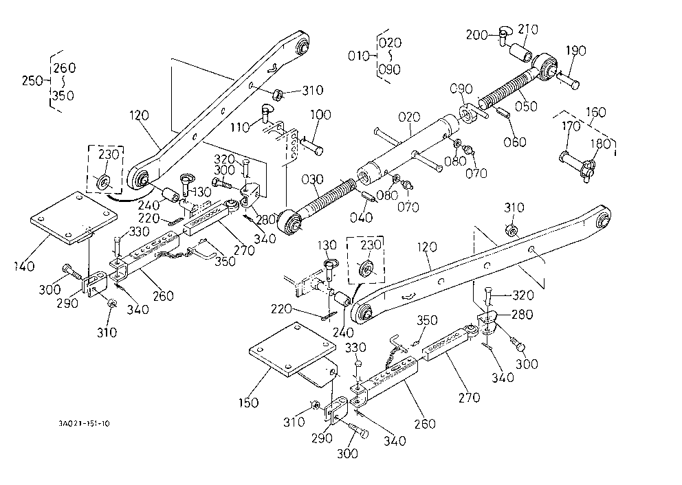 Hydraulic Lift Link 1 (Top Link/Lower Link) [Old T