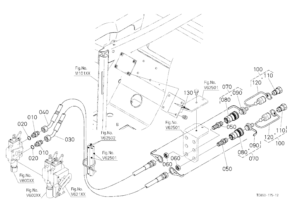 Auxiliary Control Valve Kit (Coupler) (3Rd) (W/G N