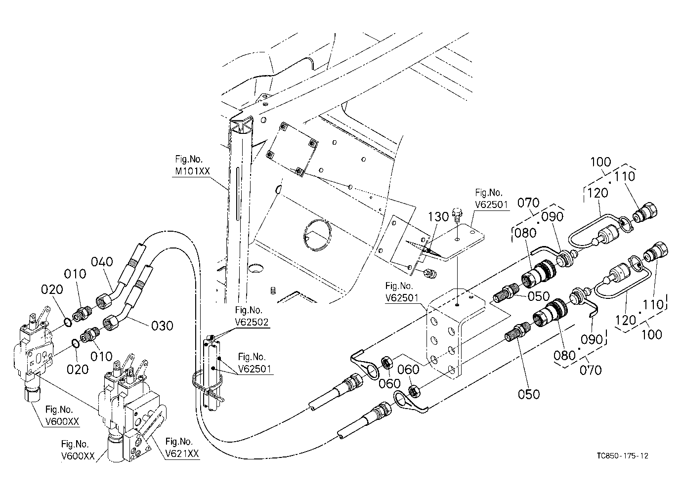 Auxiliary Control Valve Kit (Coupler) (3Rd) (W/G N
