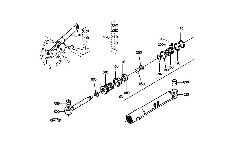 Swing Cylinder and Component Parts