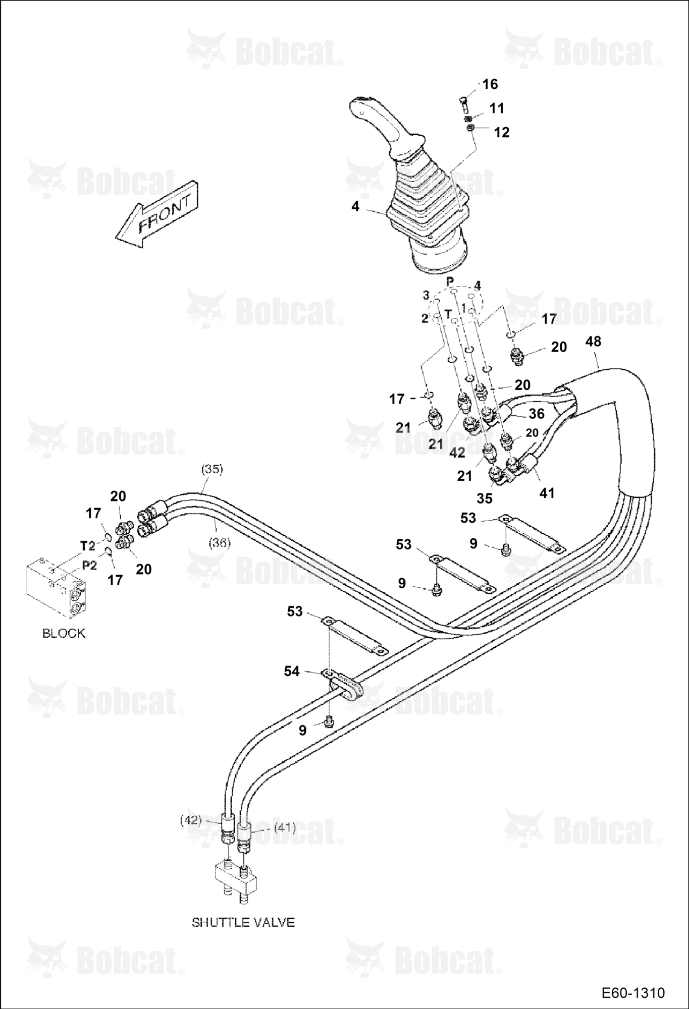 Hydraulic Pilot Circuitry (LH Joystick)