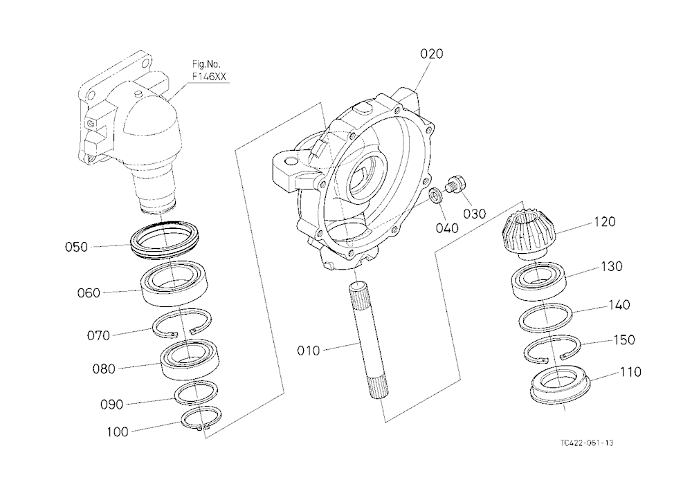 Front Axle Case Lh