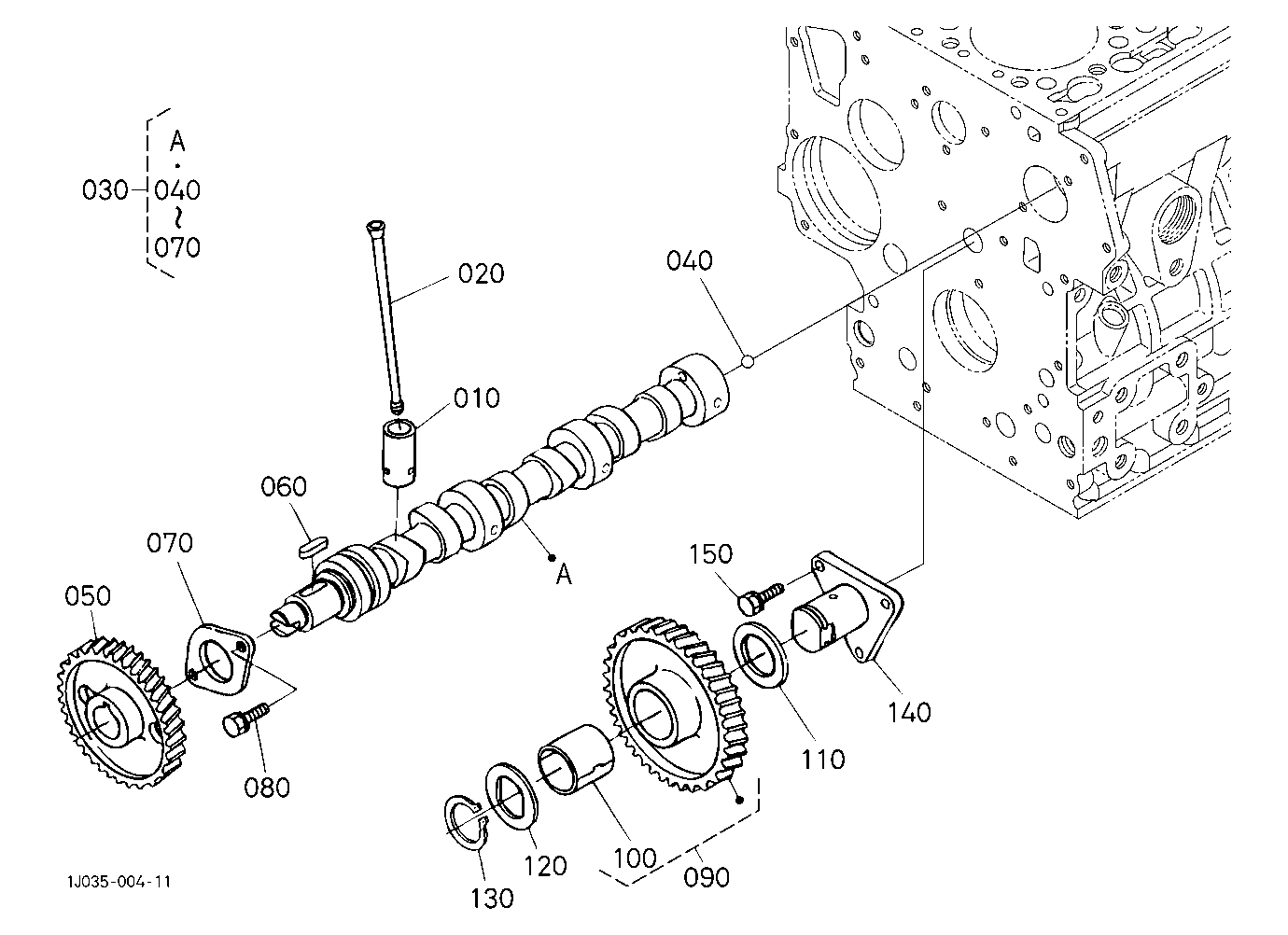 Camshaft And Idle Gear Shaft